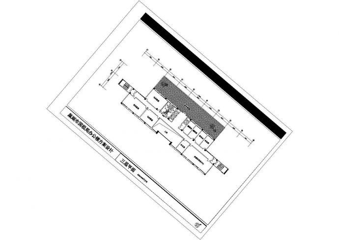 办公楼设计_某地区办公楼设计方案CAD图_图1