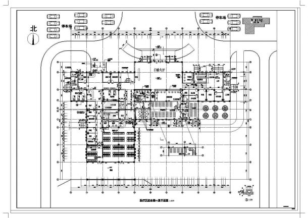 [福建]某医院九层综合楼一至六层室内改造装修建筑cad施工图-图二