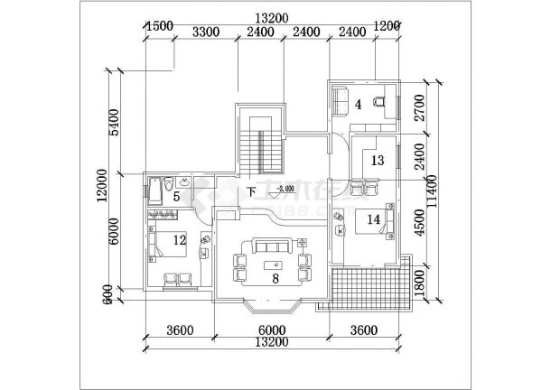 262+326平米两套2层砖混结构独栋单体别墅全套建筑设计CAD图纸-图一