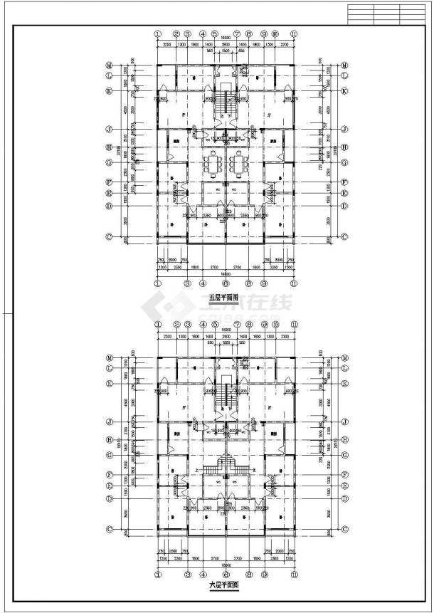 徽派民居建筑设计CAD施工图-图二