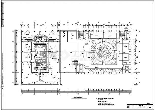 办公楼设计_某地区高层办公楼配电施工cad图纸-图一