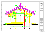 寺庙主配套建筑结构设计CAD施工图-图一
