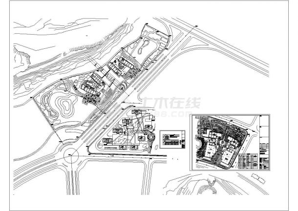 江苏某科技城启动区景观照明设计cad施工图（含设计说明）-图一