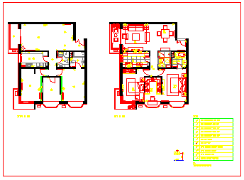 室内装修平面cad施工设计方案图纸_图1
