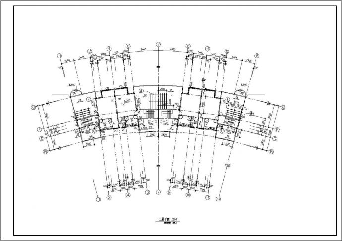 天津市某社区1250平米三层联排式豪华独栋别墅全套建筑设计CAD图纸_图1