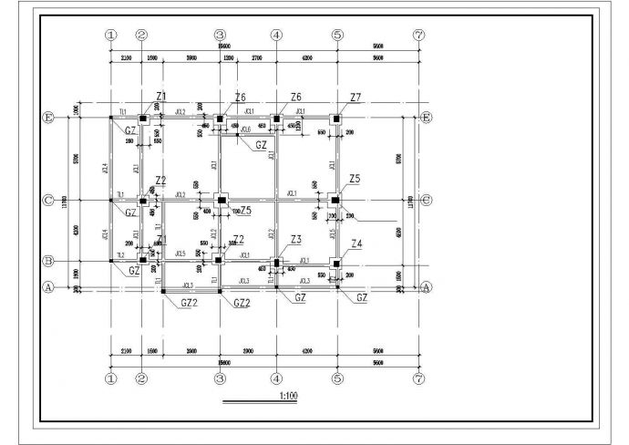 南宁市某度假山庄5层砖混结构独栋休闲别墅全套建筑设计CAD图纸_图1