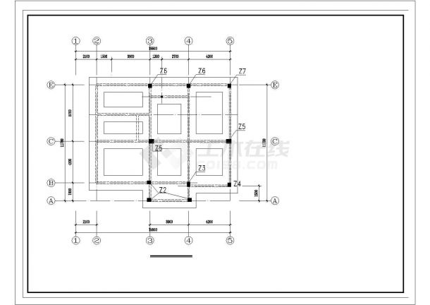 南宁市某度假山庄5层砖混结构独栋休闲别墅全套建筑设计CAD图纸-图二