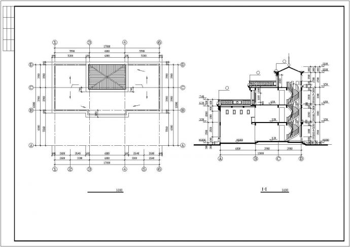 大连市金禾西路某社区4层框架结构连体别墅全套建筑设计CAD图纸_图1