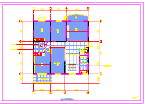 四居室家装cad平立面设计施工图_图1