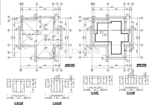 昆山市某别墅区325平米2层框混结构豪华欧式别墅全套建筑设计CAD图纸-图一