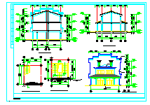 三层仿古建筑设计CAD施工图_图1
