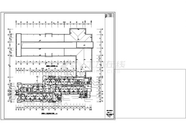  HVAC CAD construction drawing of a hospital ward building - Figure 2