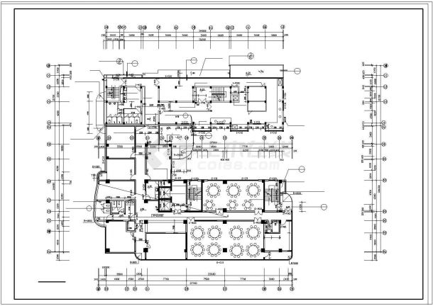 某三星级宾馆全套cad建筑设计施工图-图一