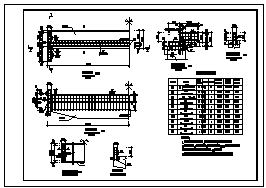 现代10米板桥结构详细cad设计施工图纸-图一
