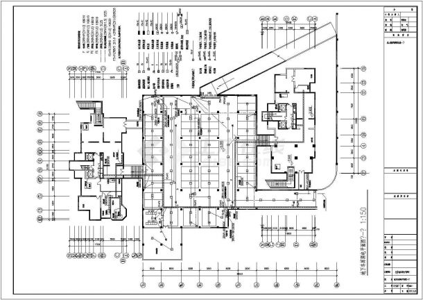 地下停车场电气照明设计CAD图纸-图一