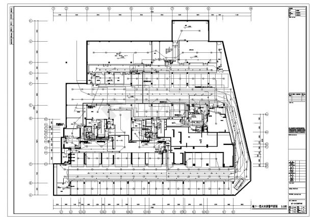 江苏一类高层商业建筑群强弱电全套施工图纸（塔楼28层，裙房4层）-图二