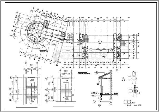 遵义某民居式度假村招待所建筑设计cad施工图纸-图一