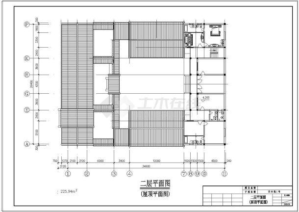 四合院 部分建施设计CAD图-图一