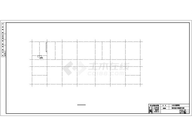 五层框架教学楼cad施工图-图一