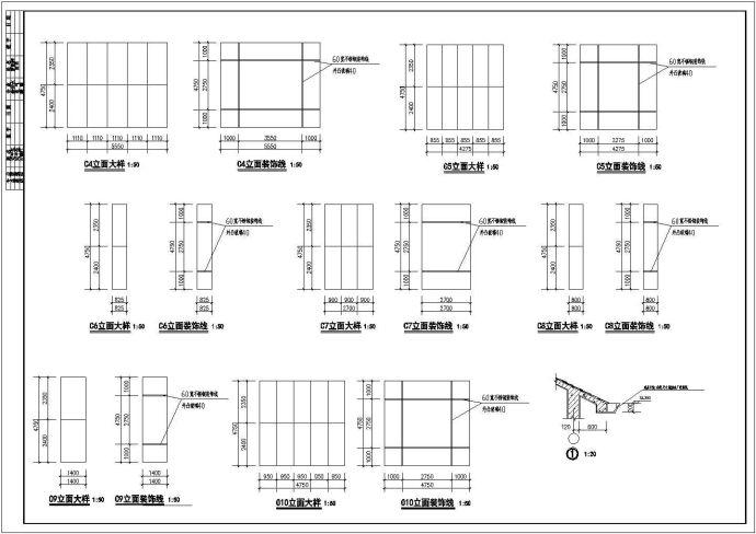 某城市房地产售楼中心设计CAD图_图1