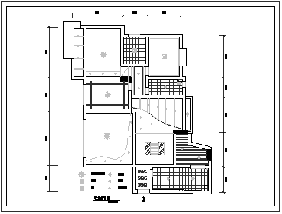 详细住宅室内装修方案cad平面设计施工图-图一