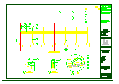 某中心花园长廊CAD设计图纸_图1