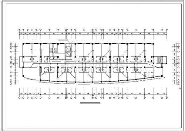 [施工图]社区八层大楼综合布线系统cad图纸-图二