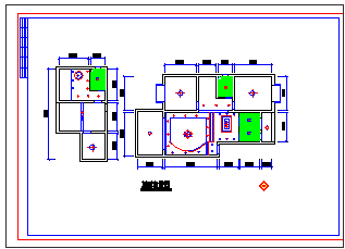 小两居普通住宅室内装修cad平面设计施工图