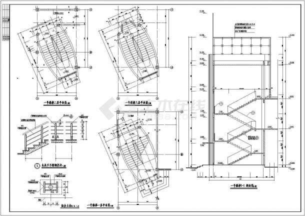 某地区汽车交易市场建筑设计CAD平面图-图二