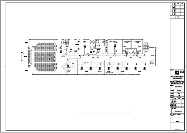 [宁波]某商务大楼VRV空调系统改装装修设计cad平面施工图-图二