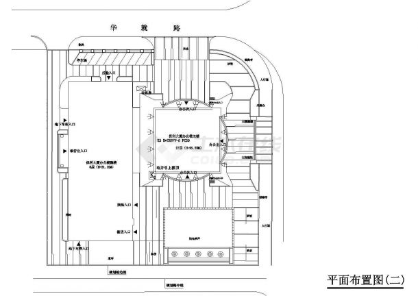 广州市大厦泛光照明设计施工图-图一