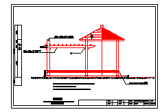 某木亭平立剖及结构CAD布置图