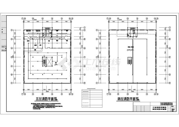 某三层汽车4S店照明设计施工CAD图纸-图二