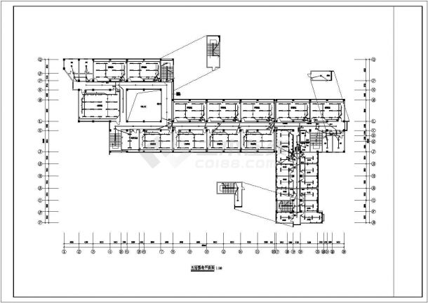 某5层8817㎡教学楼电气施工设计图-图二