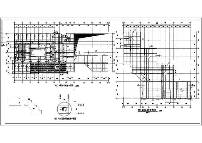 某地国际学校教学楼及综合楼结构设计cad图纸_图1