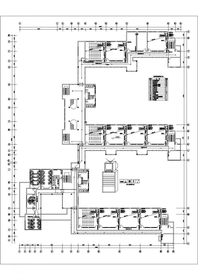 经典教学楼综合布线系统设计图_图1