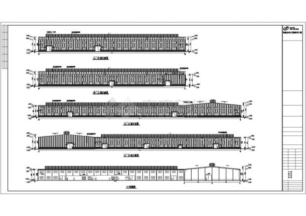 厂房设计_某木业公司钢结构厂房CAD图纸（共4张）-图二