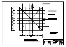 某园林现代亭建筑平面布置图_图1