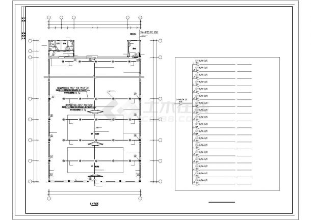 某公司工会羽毛球场照明设计cad电气施工图（含设计说明）-图一