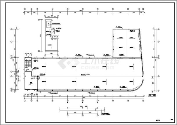 南通市某区城区新建xx综合办公商业楼CAD建筑设计施工图-图一
