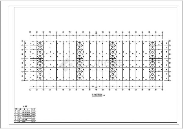 单层工业厂房CAD建筑设计施工图-图一