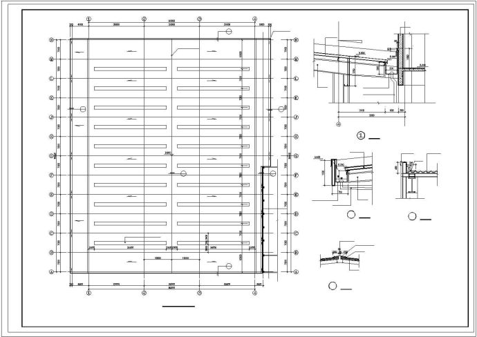 5112平方米单层成品车间钢结构建筑施工图_图1