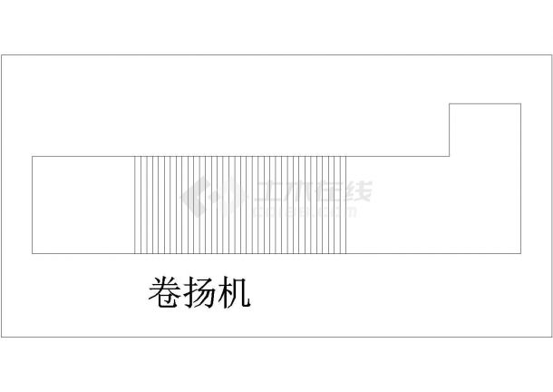 某卷扬机CAD详细大样完整施工图纸-图一