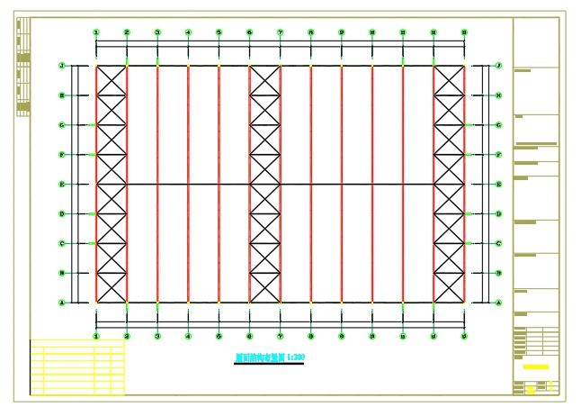 漳州报价及钢结构方案设计cad图，含设计说明_图1