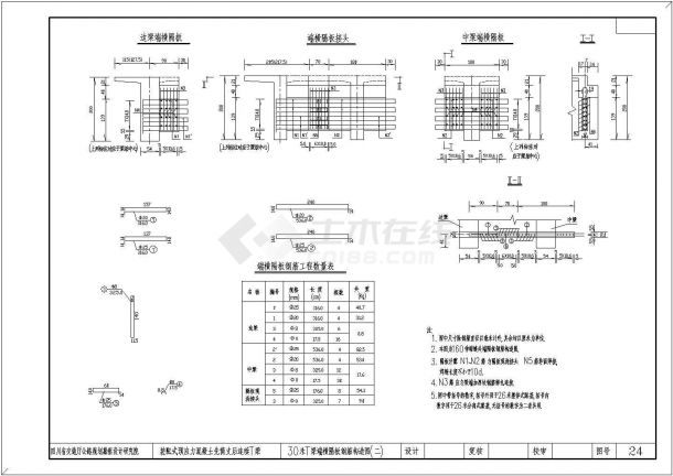 某标准连续刚构T梁桥全套设计施工详细方案CAD图纸-图二