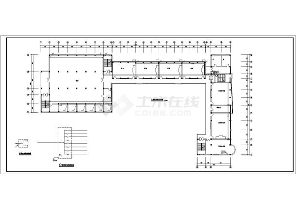 某6层中学教学楼强电施工设计图-图一
