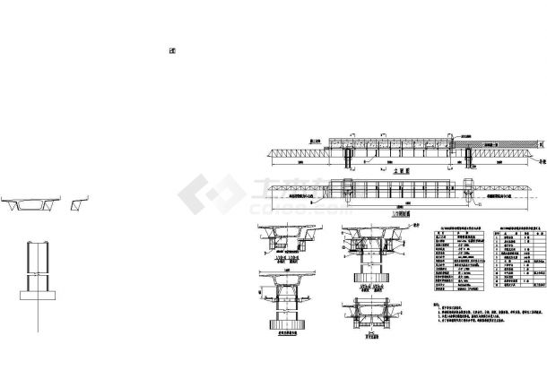 某港湾大桥全套设计施工详细方案CAD图纸-图二