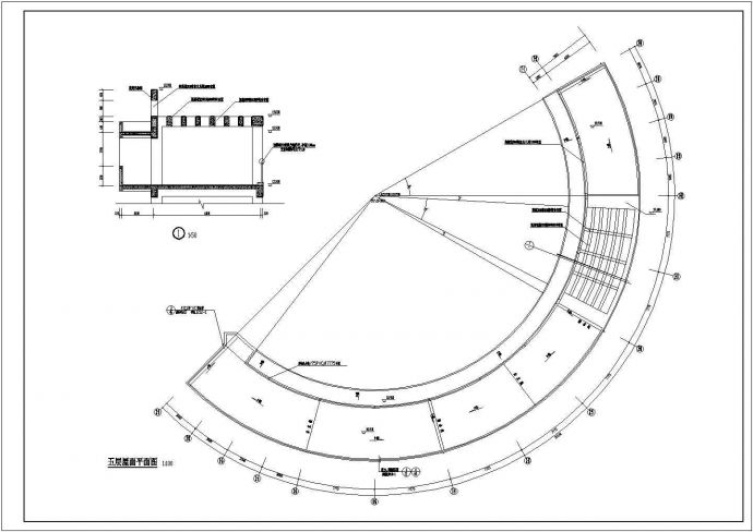 某地区多层清真食堂建筑设计CAD图（含建筑设计说明、总平面图）_图1