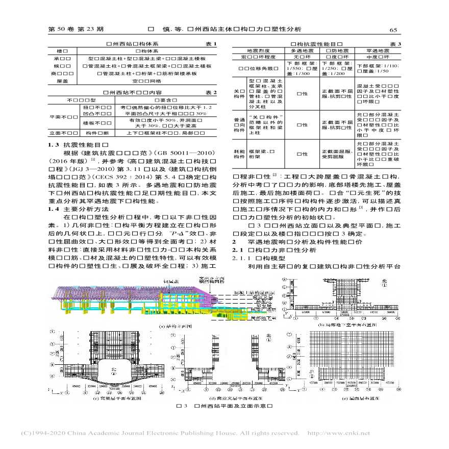 赣州西站主体结构动力弹塑性分析-图二