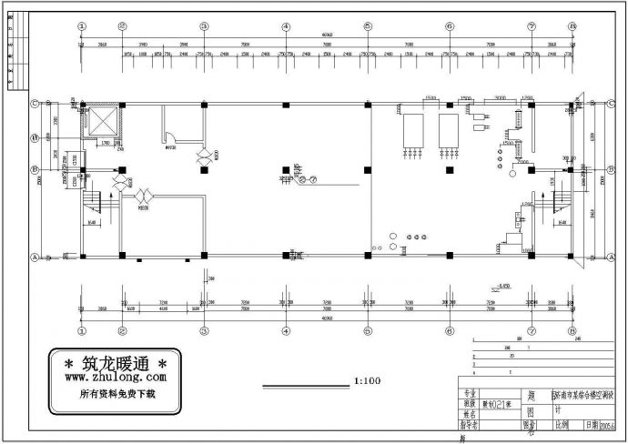 济南市某综合楼空调cad工程设计_图1